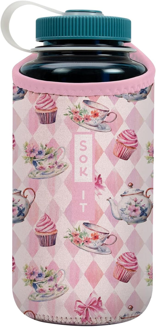 Sok It BotlSok Water Bottle Sleeve Insulated Neoprene Cover (Wonderfully Sweet, Fits 32oz Nalgene)