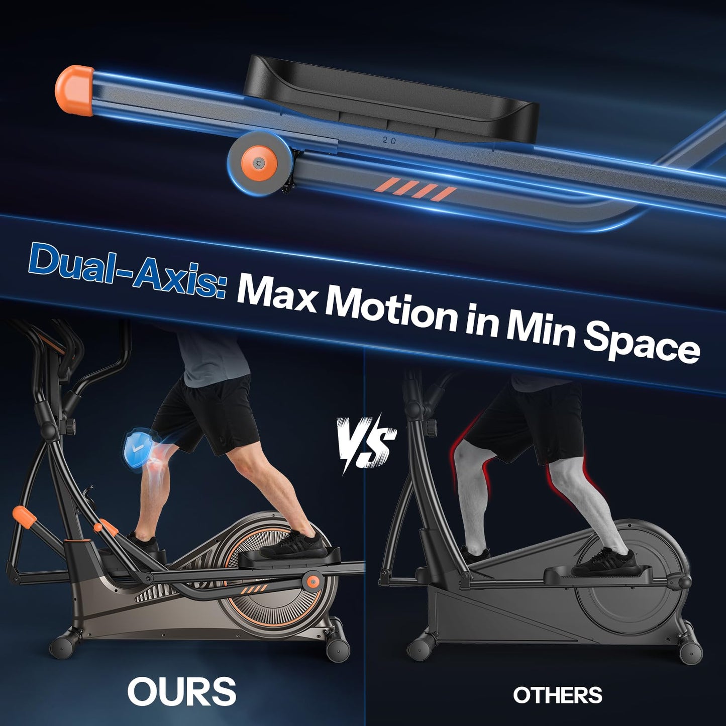 Niceday Elliptical Exercise Machine, Elliptical Machine for Home, Magnetic Elliptical Trainer with