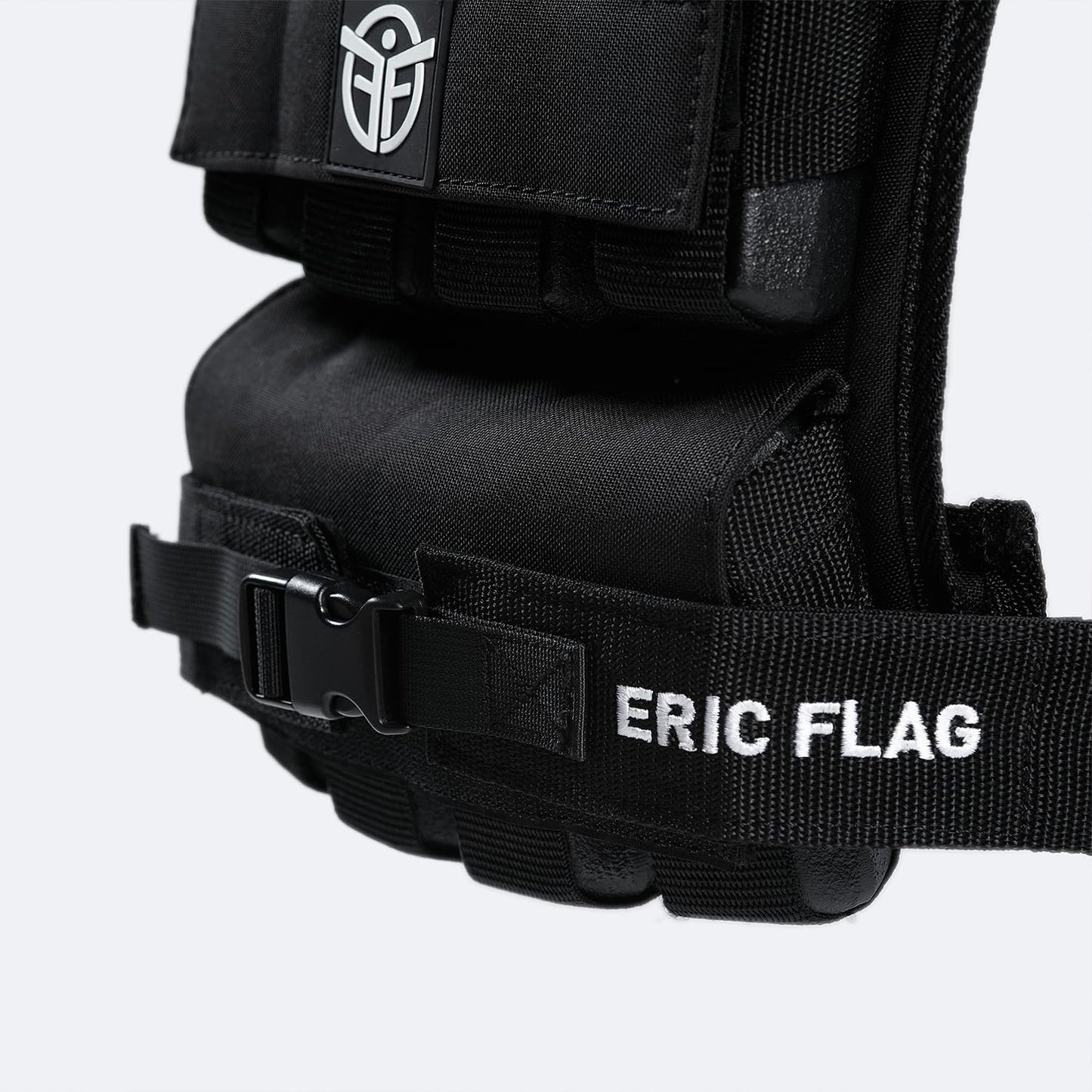 ERIC FLAG 40 lb Weighted Vest for Men & Women - Adjustable 0-40 lb with 16 Iron Weight, Heavy-Duty