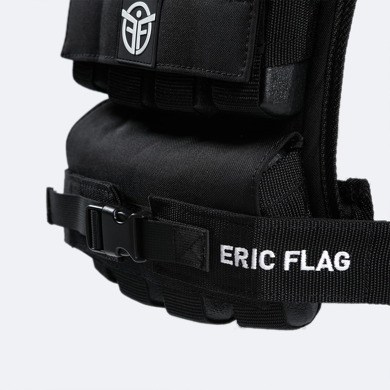 ERIC FLAG 40 lb Weighted Vest for Men & Women - Adjustable 0-40 lb with 16 Iron Weight, Heavy-Duty