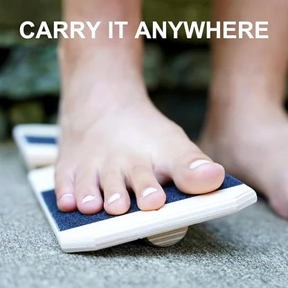 Ankle Foot Strengthener, New Sprain Exerciser, Single Leg Balance Board for Stability Training, Posture Corrector, Home Gym Fitness Equipment (Log color)