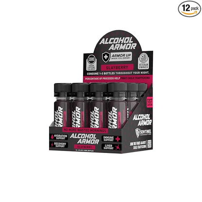 Slay Berry Elixir - Hydration Support, Essential Vitamins and Electrolytes, Vitamin B12, Milk Thistle - 12 Pack