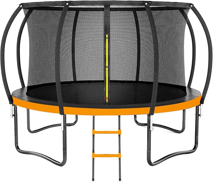 14FT & 16FT Trampoline for Kids & Adults, Big Round Trampoline with Basketball Hoop, Sprinkler & ASTM Certified