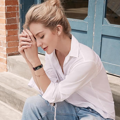 Elastic Braided Watch Band Compatible with Fitbit Inspire 3/Inspire 2/Inspire/Inspire HR/Fitbit ace 3/Ace 2, Adjustable Stretchy Strap Sport Nylon Loop Replacement Wristband for Fitbit Inspire