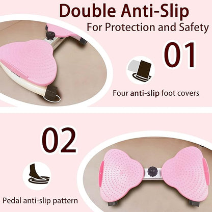 Waist Twister, Ab Muscle Training Machine with 264 lbs, Noise-Free Home Fitness Equipment With Replaceable Resistance Bands, Suitable For Men And Women