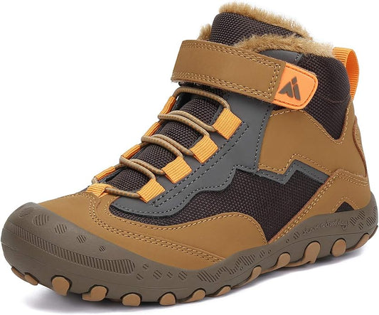 Mishansha Kids Hiking Boots Toddler Girls Boys Hiking Shoes Water-Resistant Anti-Collision Non-Slip