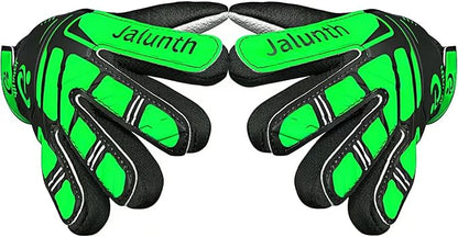 Jalunth Soccer Goalie Gloves Kids Youth Goalkeeper Field Player Gloves Boys Girls Training Grip Goal Keeper Glove Age 4-14 Years Old with Upgraded Anti-Skid Latex Palm