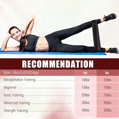 Deekin 20 Pcs Resistance Bands Resistance Loop Exercise Bands Exercise Equipment Elastic Drap Ring for Women and Men Home Fitness, Gym, Yoga