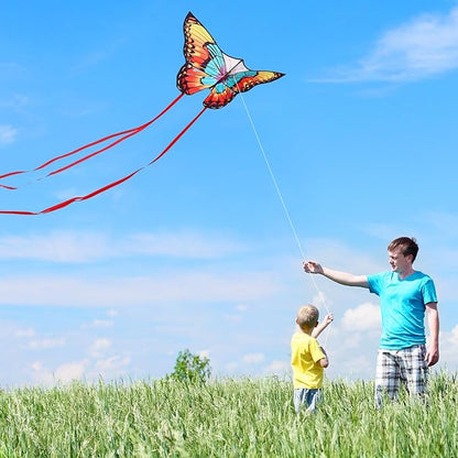 Xida Butterfly Kite for Kids & Adults, Easy to Fly, Ages 4-8, Large Kite with 300ft Handle, Perfect for Beach Trips