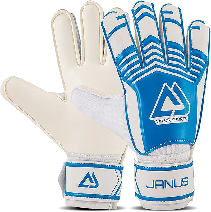 Soccer Goalkeeper Gloves with Finger Protection to Prevent Injuries, Strong Grip for Tough Tackles, Breathable Goal Keeper Gloves for for Kids, Youth and Adult