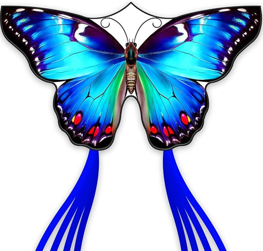 Beautiful Butterfly Kites for Boys and Girls,Large Easy to Flyer with String and Handle,Beach Kite