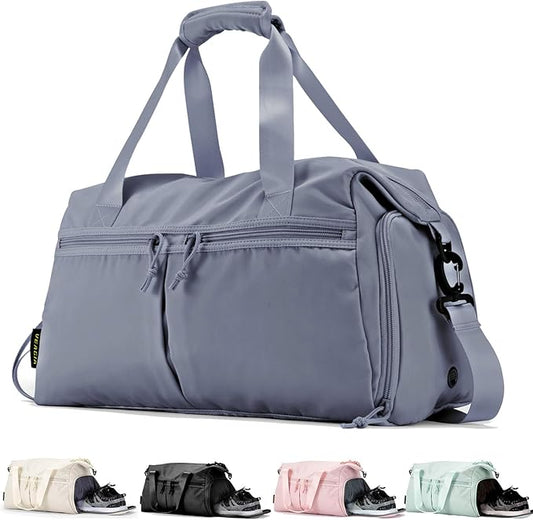 Weekender Duffel Bag with Shoe Compartment And Wet Pocket-Luggage Everyday Overnight Bag for Men