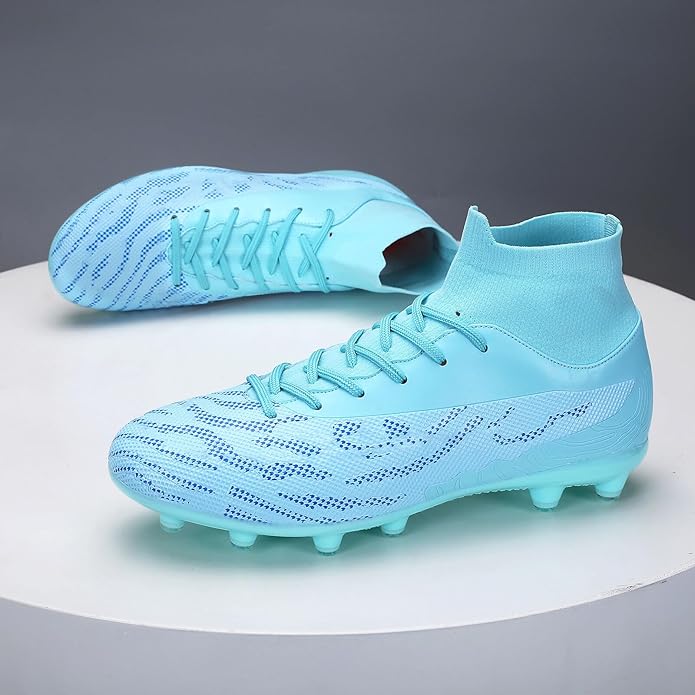 Soccer Cleats for Mens Womens Football Shoes Turf Soccer Shoes Indoor/Outdoor High-top Football Cleats AG/FG