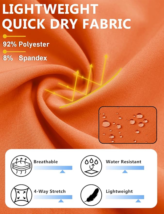 TACVASEN Men's Running Athletic Shorts 9" Quick Dry Workout Gym Shorts Lightweight Summer Shorts 3 Zipper Pockets