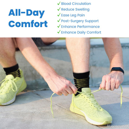 IRAMY Ankle Compression Socks for Women Men Plantar Fasciitis Relief Cushioned Athletic Running