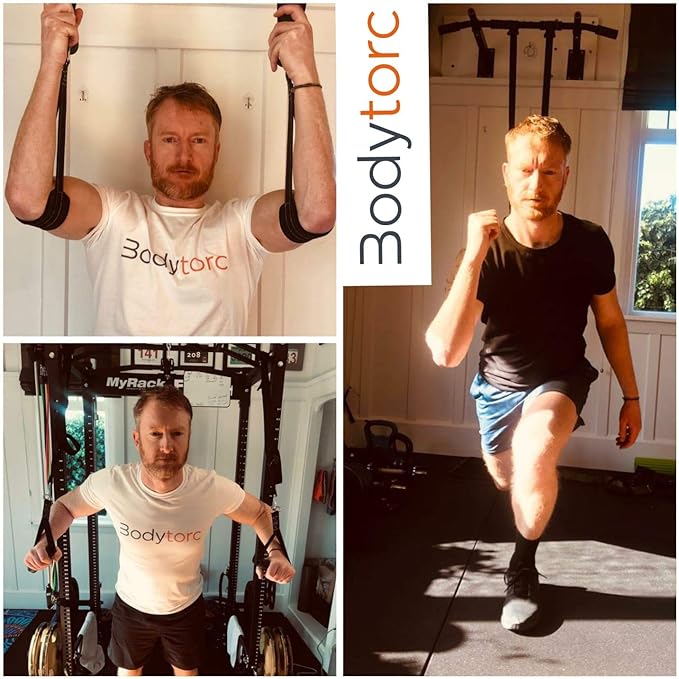 Suspension Trainer, Bodyweight Training Straps for Full Body Workouts at Home, Includes Door Anchor, Extension Arms and Advanced Foot Straps. Green