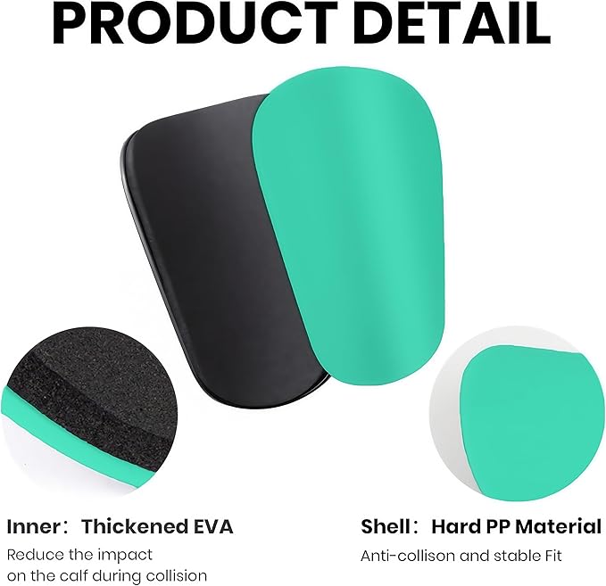 2 Pairs Mini Shin Guards Youth Soccer Tiny Shin Protective Pads Small Shin Guards Miniature Shin Pads Professional Protection for Soccer Players Kids Teenagers