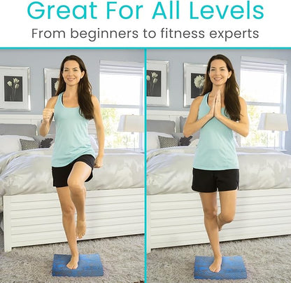 Vive Balance Pad - Foam Large Yoga Mat Trainer for Physical Therapy, Stability Workout, Knee and Ankle Exercise, Strength Training, Rehab - Chair Cushion for Adults, Kids, and Travel