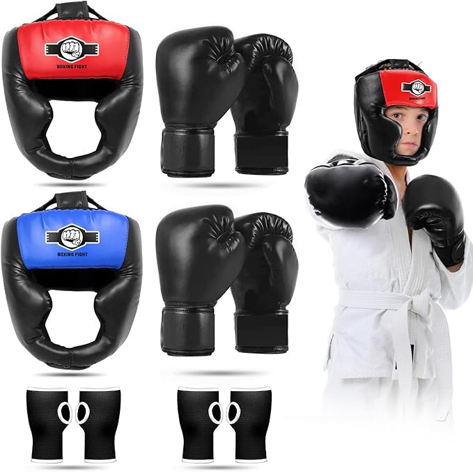 Sparring Head Guard with Gloves - Boxing Safety Headgear for MMA, Kickboxing, Muay Thai & Boxing - Adult & Kids