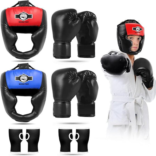 Sparring Head Guard with Gloves - Boxing Safety Headgear for MMA, Kickboxing, Muay Thai & Boxing - Adult & Kids