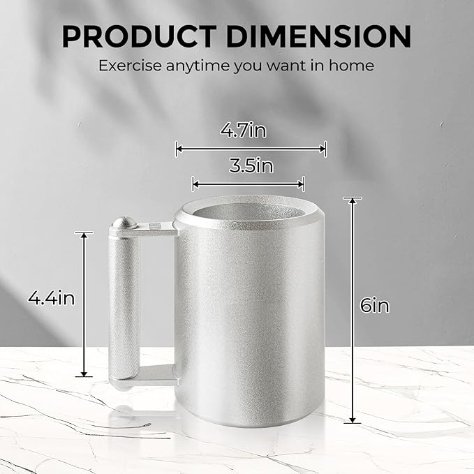 Coffee Mug 22LB,400ML,Dumbbell 10KG,beer mug,Overweight Dumbbell Fitness Sports Water Cup,Gym Workout Coffee Enthusiast Gift,Prank Gift (22LB - 400ML)(Food-grade coating)