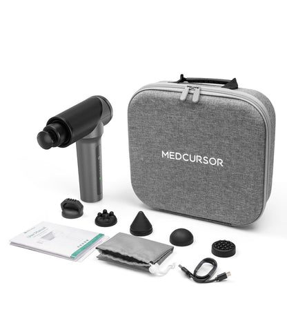 Medcursor Massage Gun - High Intensity Brushless Motor, Handheld Percussion Deep Tissue Massager