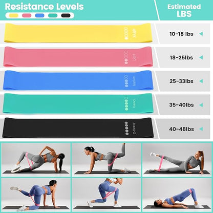 Home Pilates Essentials Kit for Women,Pilates Equipment Set with 9 Inch Yoga Ball,Figure 8 Resistance Band,Pilates Bands & Accessories,Pilates Ring and Ball Set for Beginners Home Workouts