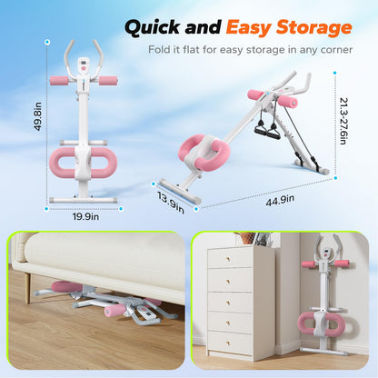 MERACH Ab Machine, Ab Workout Equipment, Adjustable Ab Trainer Machine