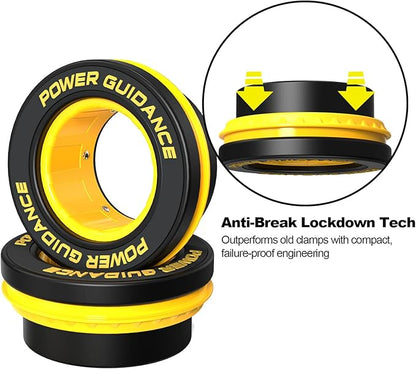 POWER GUIDANCE 50mm Barbell Clamps Barbell Collars, Quick Release Weight Olympic Barbell Clips for Bars, Non-Slip Olympic Barbell Clamps for Workout Weightlifting Fitness Training