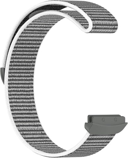 Compatible with Fitbit Ace LTE, Quick Release Nylon Hook Loop Sport Strap Accessory Fit for Fitbit Ace LTE Band, Black White