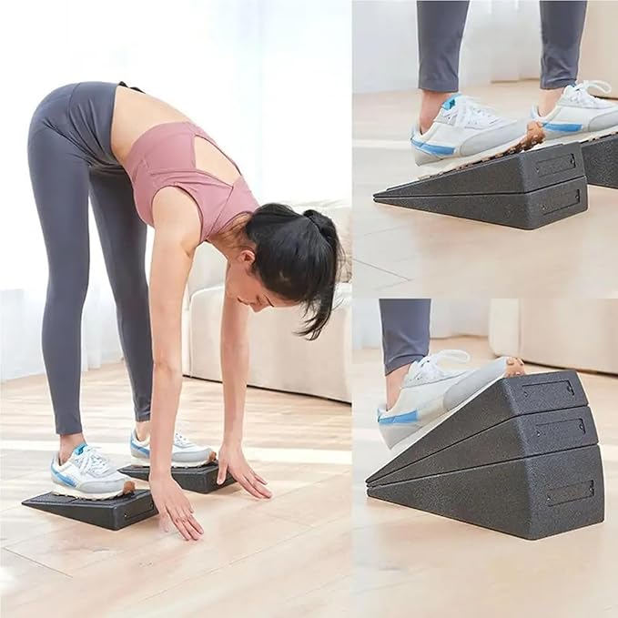 Squat Wedge - Slant Board Calf Stretcher Incline Board, Adjustable Lightweight EPP Squat Wedges, 520 lbs Slant Board for Calf Stretching, For exercise, squatting, ankle mobilization and physical therapy