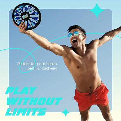 Sunlite Sports Water Series Spin Twist Frisbee, 1 Piece, Colors Vary, Blue/Green/Orange/Red (AN0509-B)