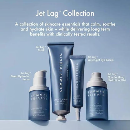 Summer Fridays Jet Lag Mask - Hydrating Face Moisturizer + Mask - Enriched with Hyaluronic Acid, Niacinamide, Glycerin + Antioxidants Helps Nourish Skin for a Renewed + Radiant Complexion (2.25 Oz)