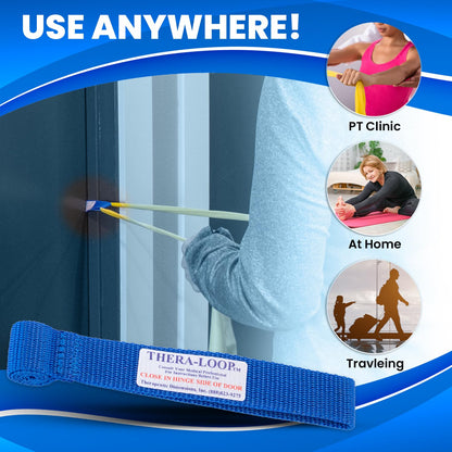 RangeMaster TheraLoop Door Anchor | Secure Non-Slip Resistance Band Anchor for Physical Therapy and