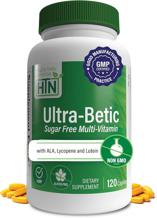 Health Thru Nutrition Ultra-Betic Multivitamin 120 Count | Supports Nerve, Vision, Energy | with
