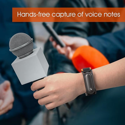 Adjustable Smartwatch Soft Woven Nyon Wristband + Protective Case Base fits for PLAUD AI NotePin Recorder,Upgraded 18mm Pin Notepin Strap for Easy Band Replacement