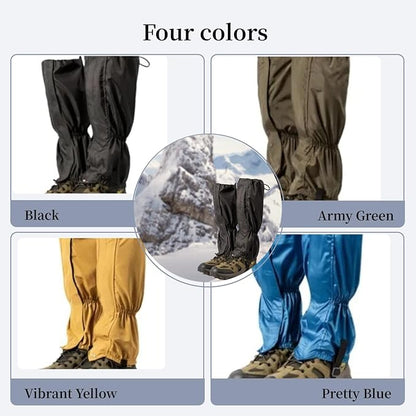 Leg Gaiters, Waterproof,Lightweight and Adjustable, Snow Boot Gaiters, for Men and Women Hiking, Walking, Hunting, Backpacking,Skiing, Mountaineering
