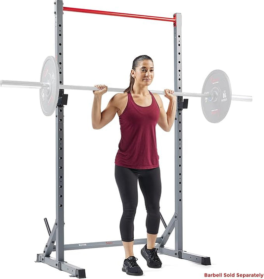 Sunny Health & Fitness Multifunctional Strength Training Home Gym ??Complete Workout Equipment with Training Attachments, Optional Squat Stand, Power Rack Cage, Adjustable Incline Bench