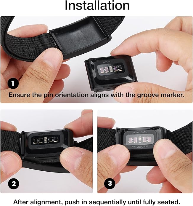 Arm Band Compatible with Whoop 5.0 Bicep Band, Soft Breathable Nylon Adjustable Strap with Case for Whoop 5.0 One Peak MG/LIFE (ECG Not Support)