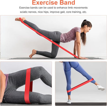 5 in 1 Foam Roller Set Includes Hollow Core Massage Roller, Yoga Stick, Massage Ball, Fitness Stretching Strap, Carrying Bag, Towel, Massage Roller (Orange)