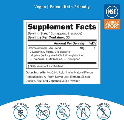 Amino Acid Powder | 99% Utilized Essential Amino Acid (EAA) Supplement | Pre/Post Workout & Muscle Recovery | NSF for Sport Certified | Tangerine Flavor