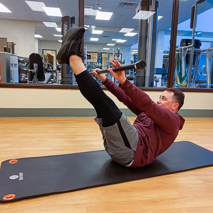 Body Sport Non-Slip Exercise Mat for Men & Women, Thick Foam Surface for Yoga, Pilates, Fitness & Aerobic Workouts