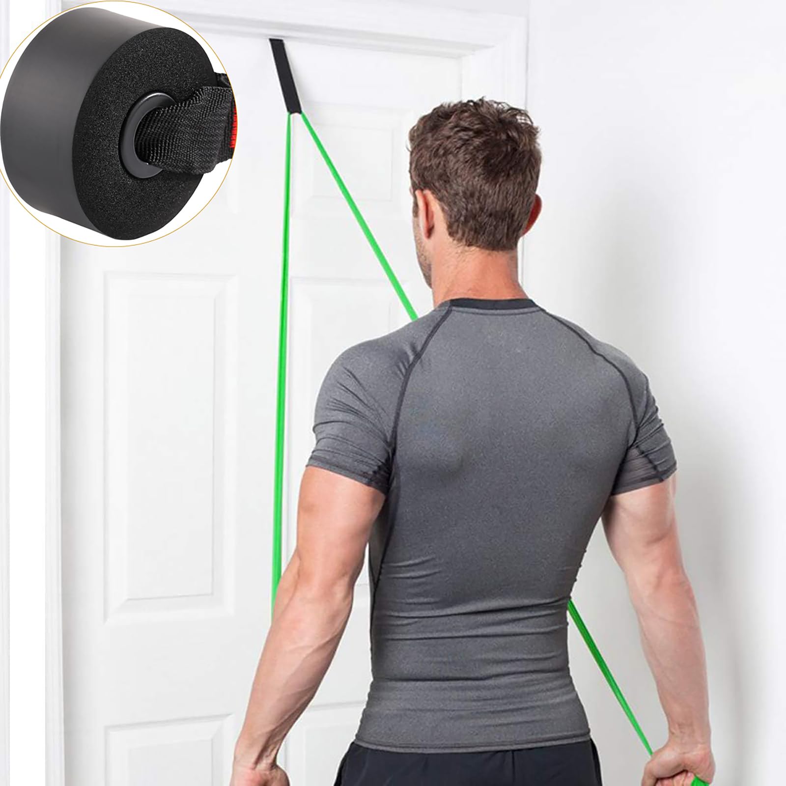 Resistance Bands Door Anchor Attachment, Secure Door Anchor Heavy Duty Door Anchor for Resistance
