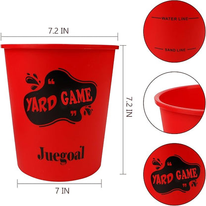 Juegoal Outdoor Giant Yard Pong Game Set Outdoor Toss Game Throwing Game for Beach, Camping, Lawn and Backyard