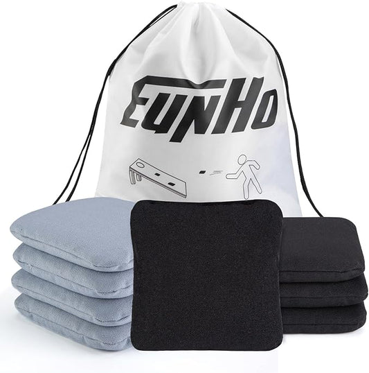 EunHo Cornhole Bags Set of 8 Regulation Size & Weight Corn Hole Bean Bags Official Professional All