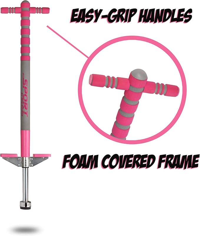 New Bounce Pogo Stick for Kids - Pogo Sticks, 40 to 80 Lbs - Sport Edition, Quality, Easy Grip, PogoStick for Hours of Wholesome Fun