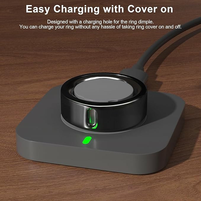 5 Pack Cover Compatible with Oura Ring Gen 4/Oura Ring Gen 3 Horizon/Heritage, Surport Charging with Cover on, Anti-Scratch TPU Protector for Oura Rings Accessories Women Men (Size 13)