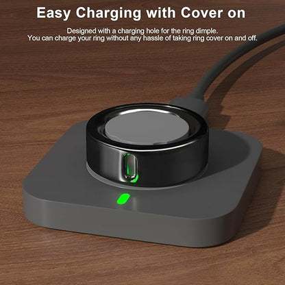 5 Pack Cover Compatible with Oura Ring Gen 4/Oura Ring Gen 3 Horizon/Heritage, Surport Charging with Cover on, Anti-Scratch TPU Protector for Oura Rings Accessories Women Men (Size 8)