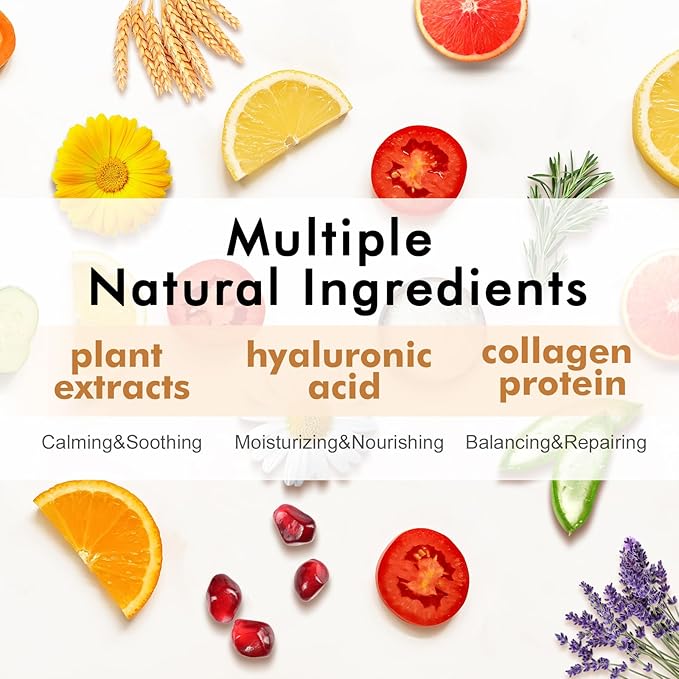 56 Pack Sheet Face Masks Skincare for Women, Hydrating Face Masks Suitable for Sensitive Skin, Bulk Facial Mask Gifts Set for Skin Care, Home Skincare Spa for All Skin Types