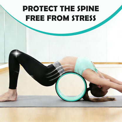 NGT 13 Inch Yoga Wheel for Back Pain Relief and Stretching - Strong & Comfortable Dharma Yoga Prop